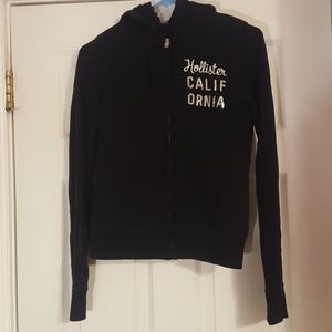 Hollister Zip Up Sherpa-Lined- Navy/Dark Blue